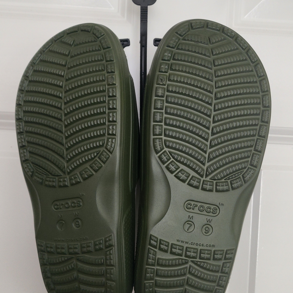 Green Crocs Slide Sandals - Picture 2 of 2